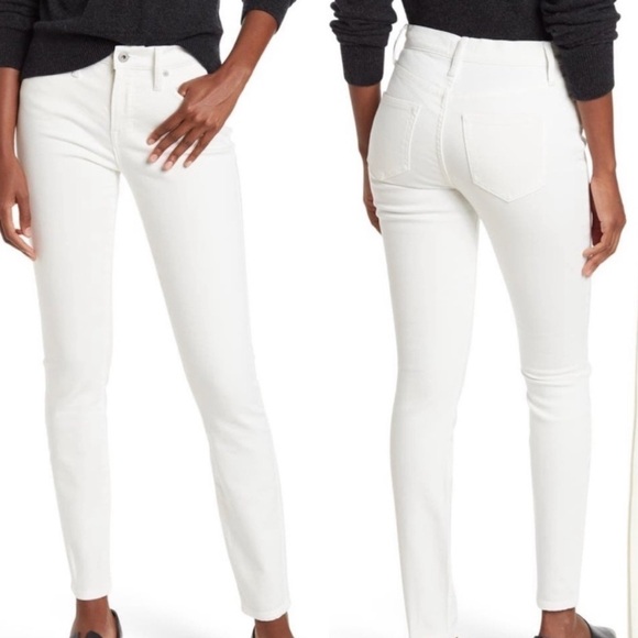Vince Five Pocket Skinny Jeans in White - Picture 1 of 5